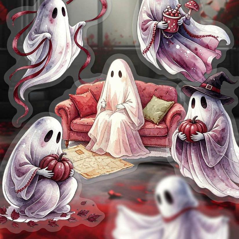 Ghostly Dream Series PET Stickers 16psc 6 variants image 1
