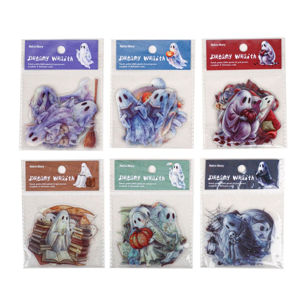 Ghostly Dream Series PET Stickers 16psc 6 variants image 4