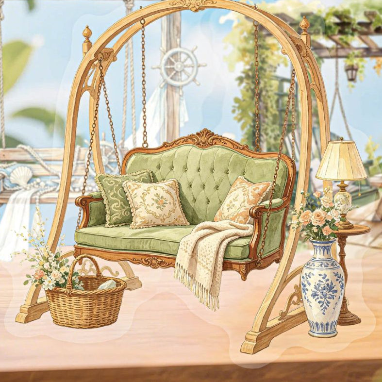 Vintage Swing Series PET Stickers 16psc 6 styles image 3