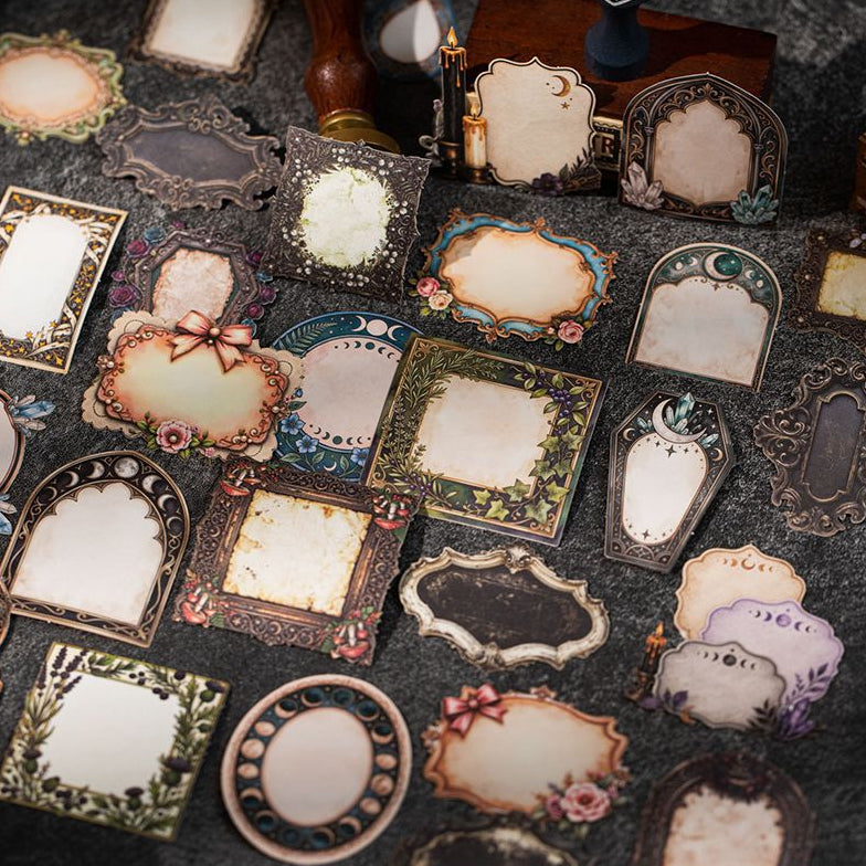 Old Chapter Frame Series Paper Stickers 6 Styles 30 Pcs image 1