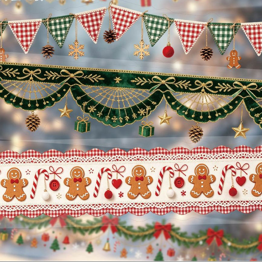 Christmas Series PET Tape 3cm x 2m 6 Designs image 0