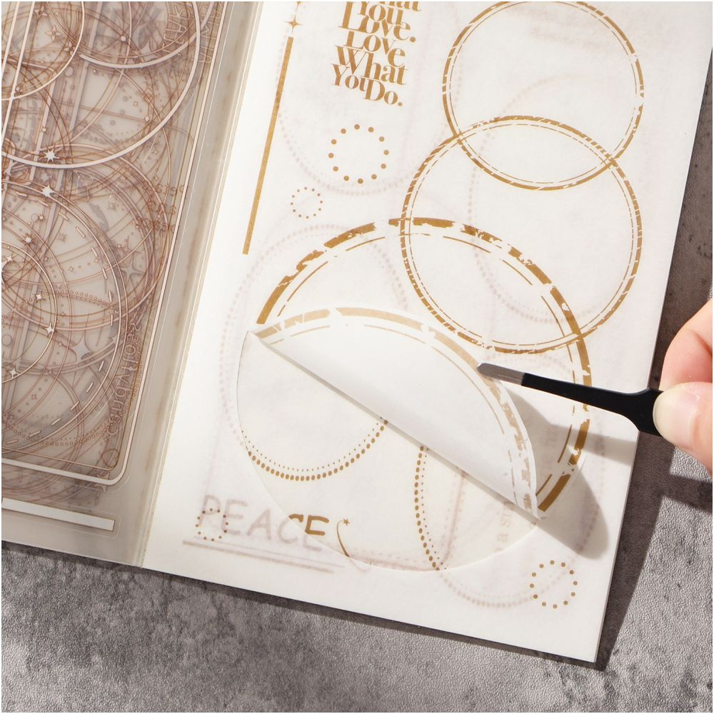 Notebook Frame Series Washi PET Sticker Book 20 Sheets 4 Styles image 1