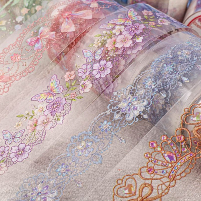 Dreamy Floral Series PET Tape 6 Designs 3cm x 2m image 0