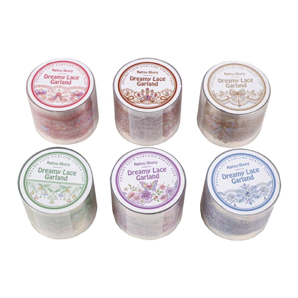Dreamy Floral Series PET Tape 6 Designs 3cm x 2m image 4
