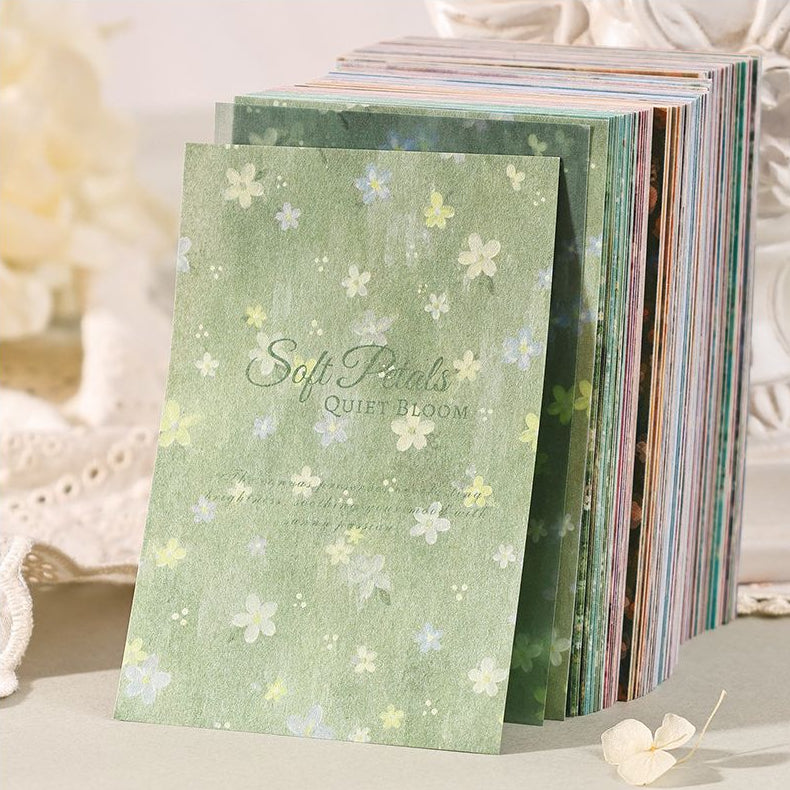 Multi Texture Floral Pattern Material Paper 6 Styles 30 Sheets image 1