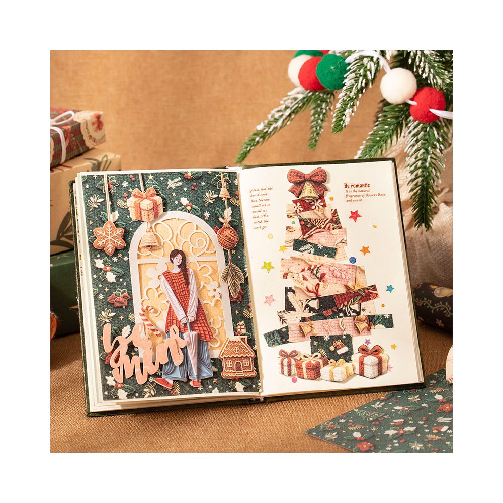 Snowflake Christmas Series Material Paper 6 Styles 20 Sheets image 3