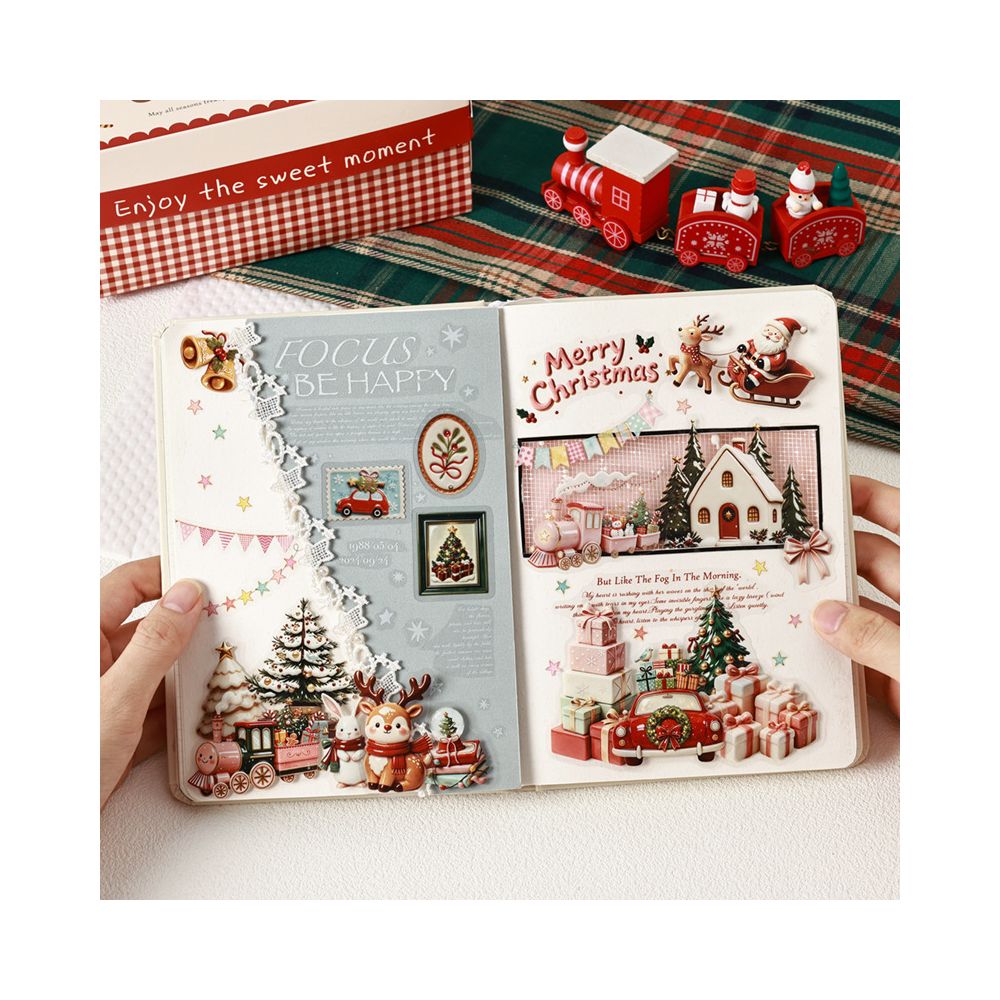 Warm Winter Christmas Series PET Stickers 100 sheets image 3