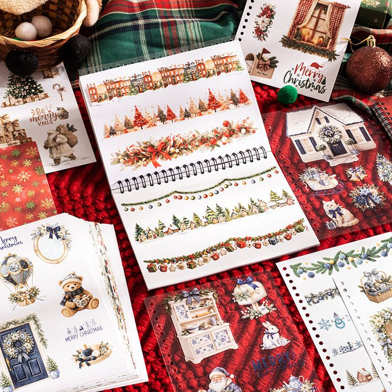 Christmas Themed Spiral Sticker Book 2 Styles 50 Sheets image 3