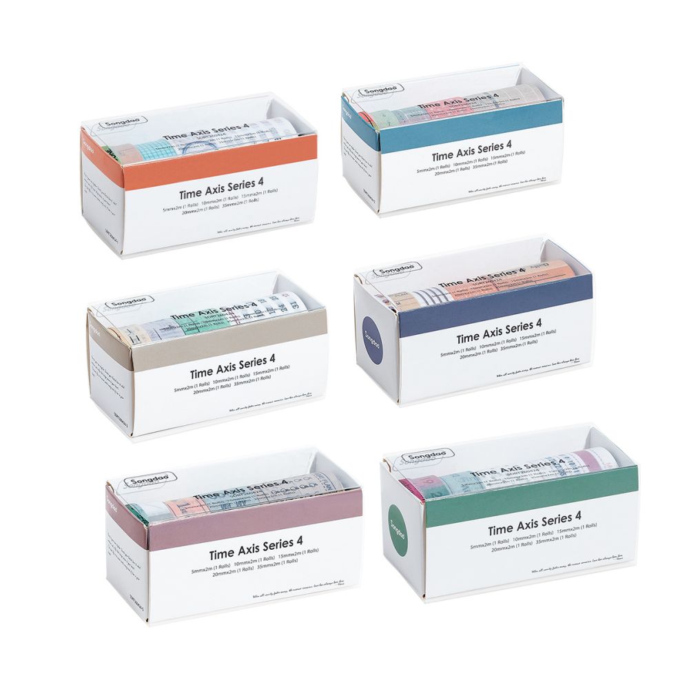 Timeline Series Set Number Labels Washi Tape Set 6 Styles image 4