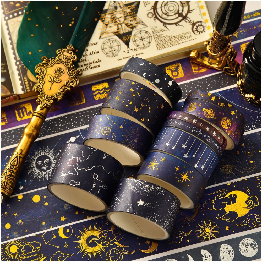 Starry Sky Series Hot Stamping Washi Tape Set 3 Styles image 0