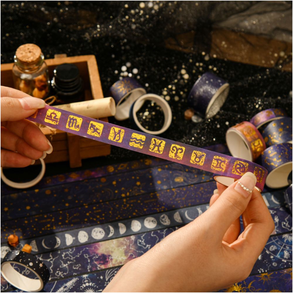 Starry Sky Series Hot Stamping Washi Tape Set 3 Styles image 3