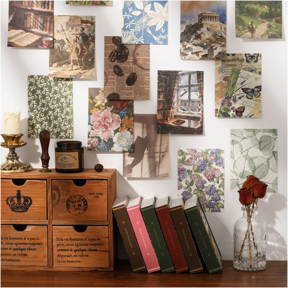 Poetry Of All Things Series Vintage Material Paper 120 Sheets 4 Designs image 2
