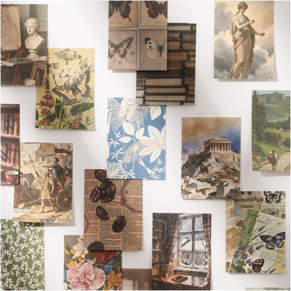 Poetry Of All Things Series Vintage Material Paper 120 Sheets 4 Designs image 3