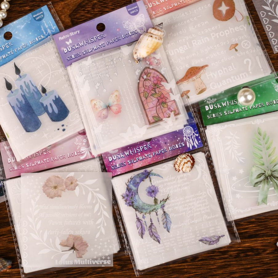 Journal Notes Material Paper 20 Sheets 6 Styles image 1