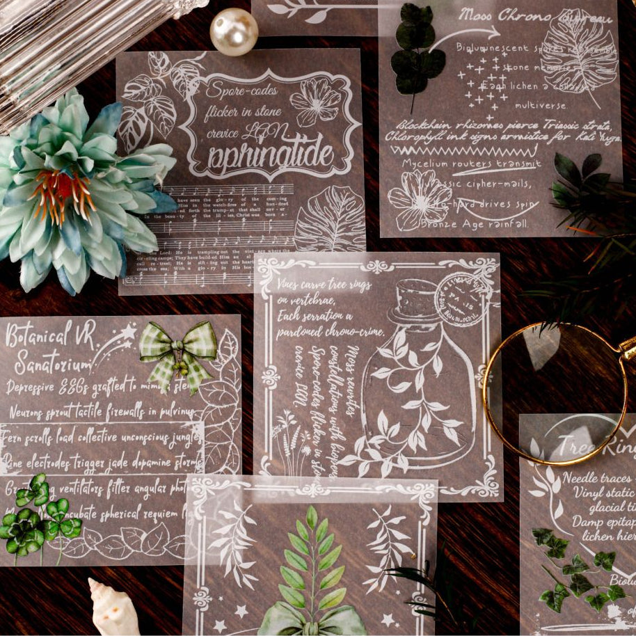 Journal Notes Material Paper 20 Sheets 6 Styles image 2