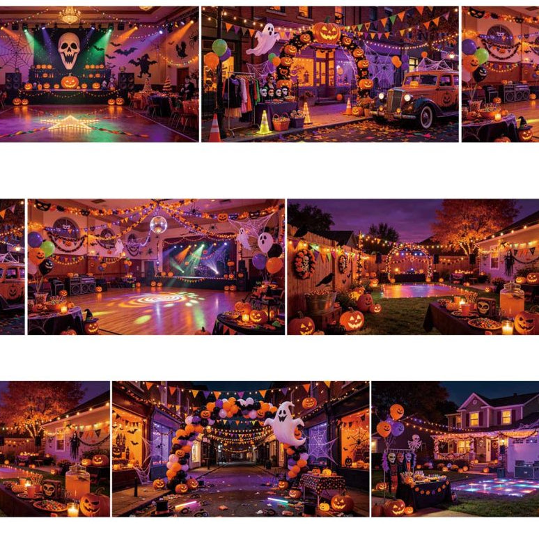 Halloween Landscape backgrounds PET Tape 9cm x 1m 2 Styles