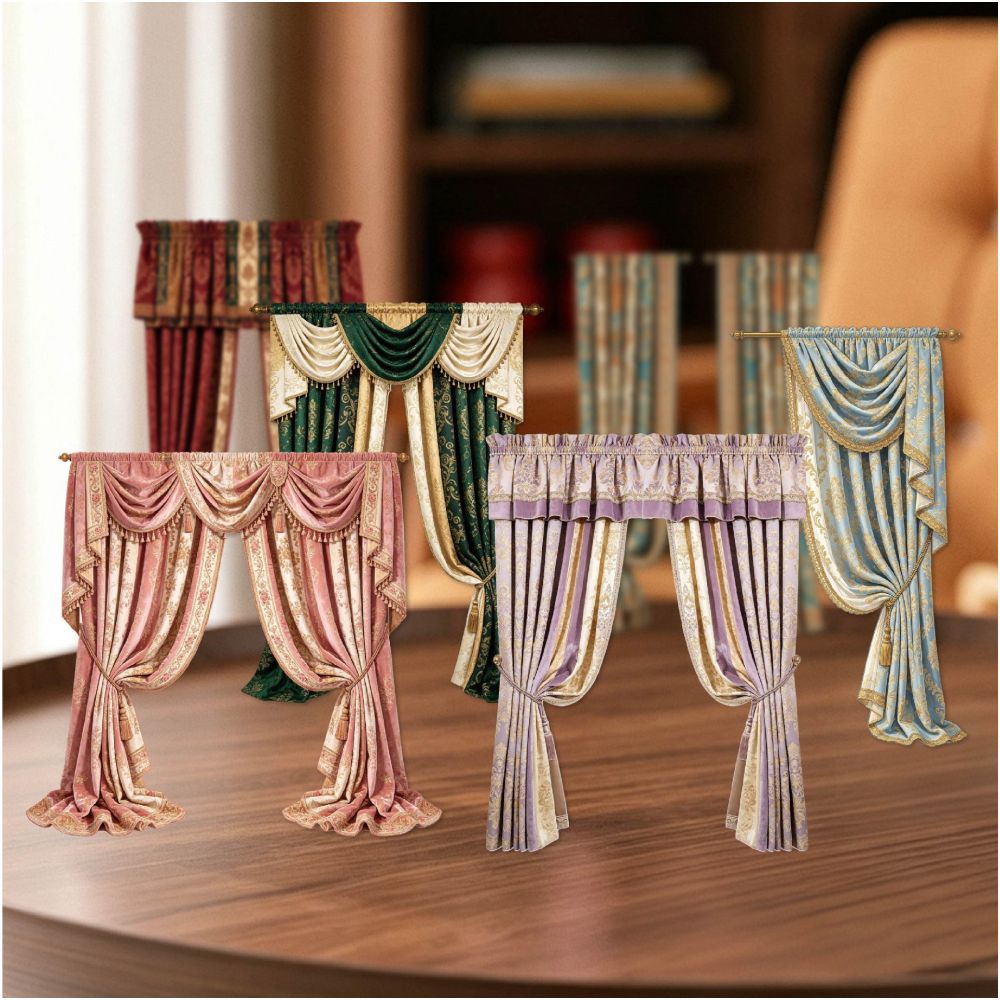 Curtain Theme Series Paper Stickers 10psc 6 Designs image 0