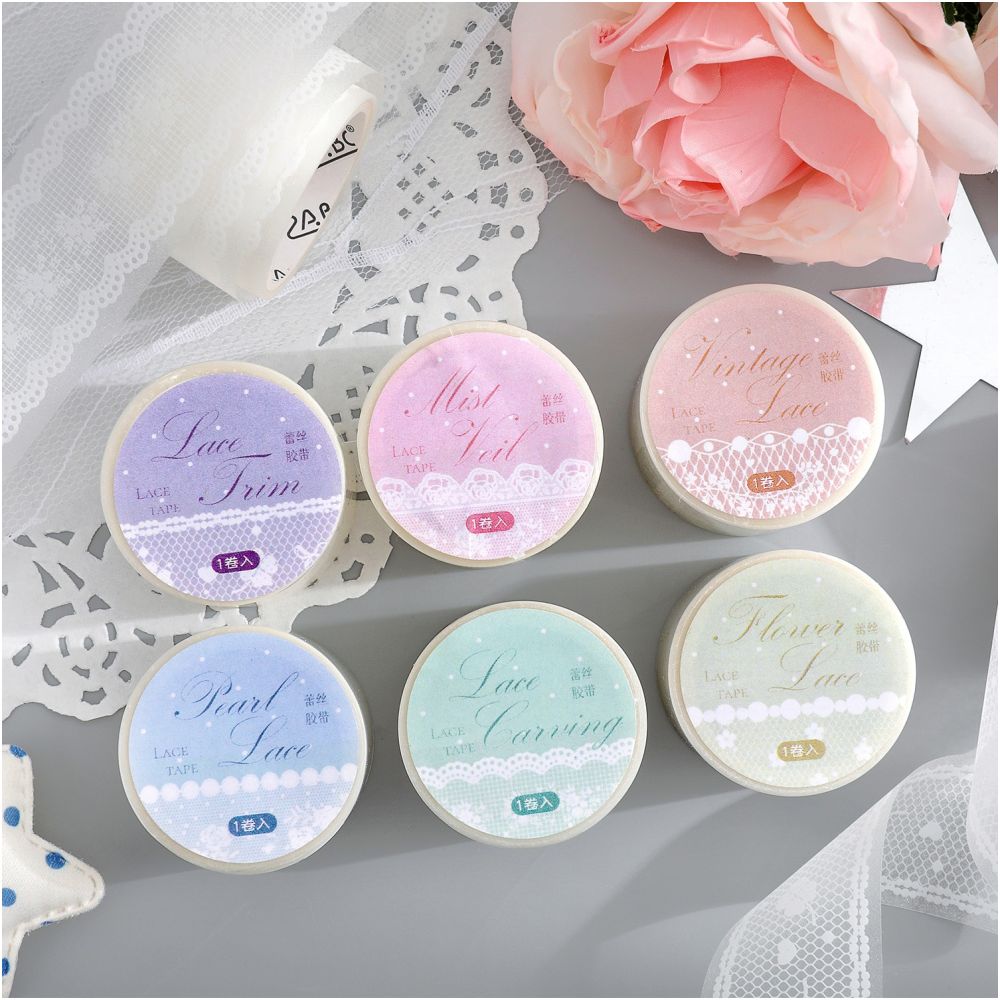 Lace Imprint Series PET Tape 3cm x 2m 6 designs image 1