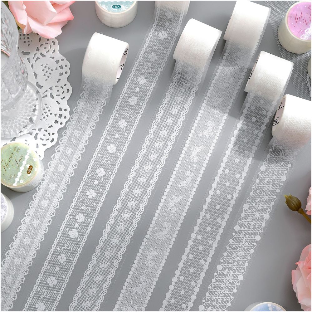 Lace Imprint Series PET Tape 3cm x 2m 6 designs image 2