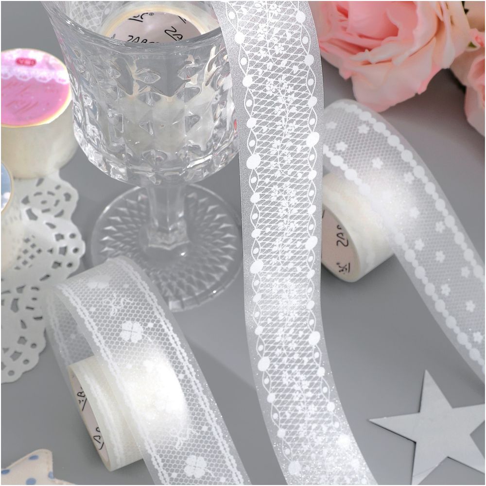 Lace Imprint Series PET Tape 3cm x 2m 6 designs image 3