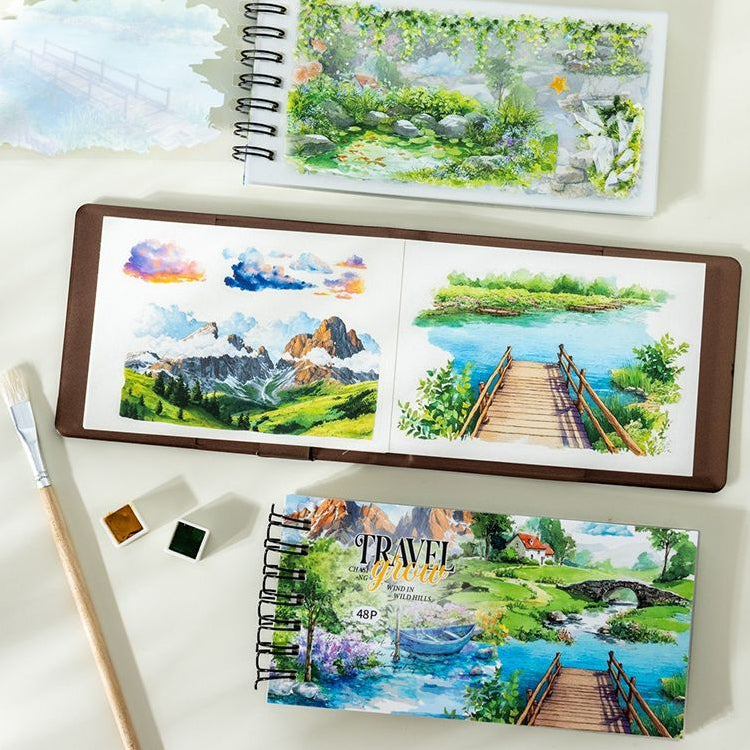 Mountain and Wilderness Series PET Sticker Book 48 sheets image 0