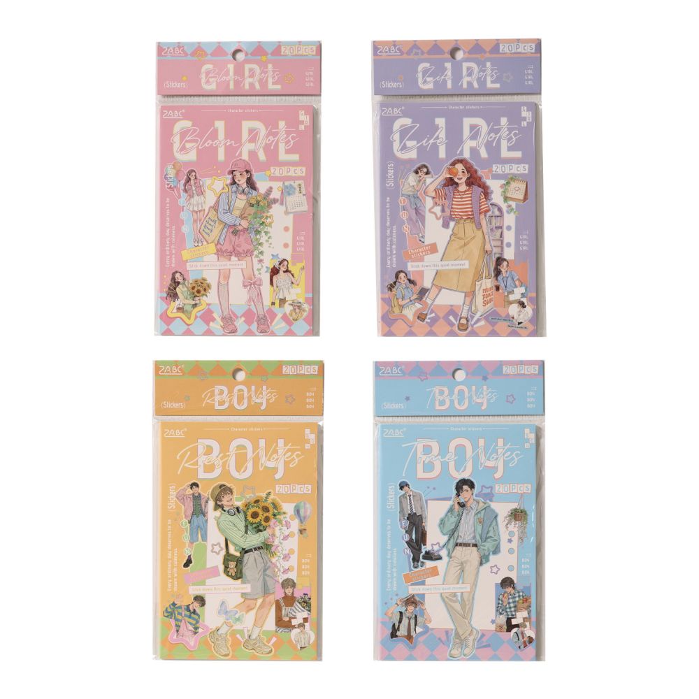 Youthful Daily Life Series PET Stickers Book 20 Sheets 4 variants image 4