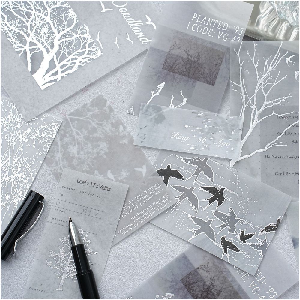 Silver Tide Notebook Series Washi Paper 18 sheets 6 designs image 2