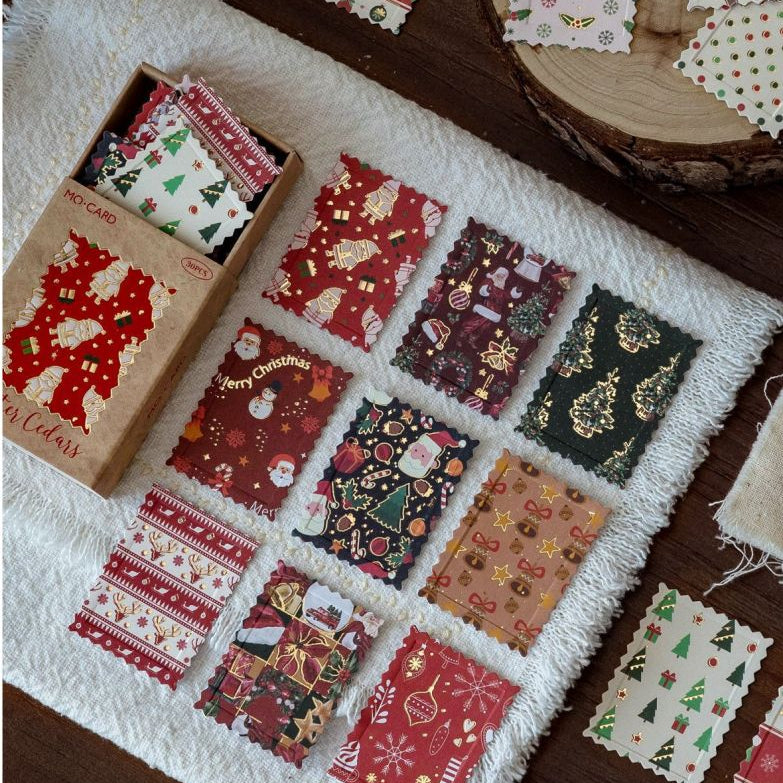 Christmas Letters Series Paper Stickers 30psc 6 Designs image 3