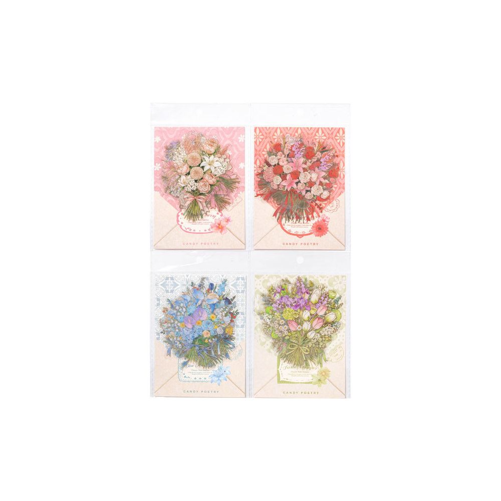 Floral Notebook Story PET Stickers 10psc 4 Designs image 4