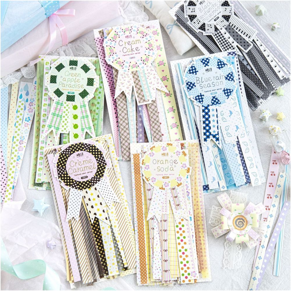 Fold Stars Together Series Paper Stickers 12 sheets 6 variants image 0