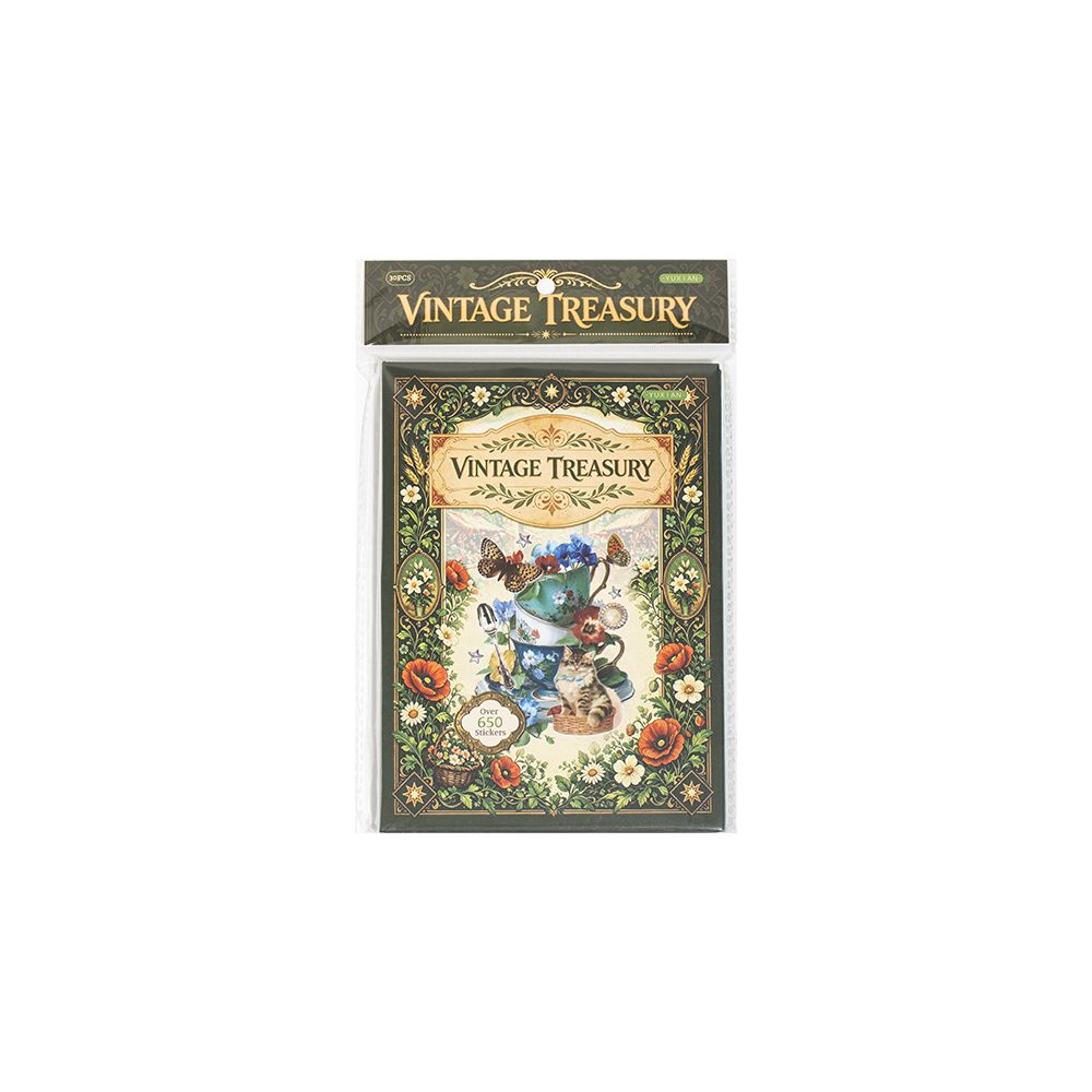 Vintage Treasury Collection Paper and Stickers Set 30 Sheets image 4