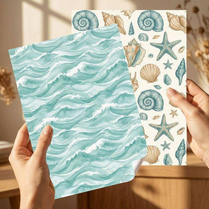 Floral Series Vintage Material Paper 20cm x 14cm 30psc 6 variants image 2