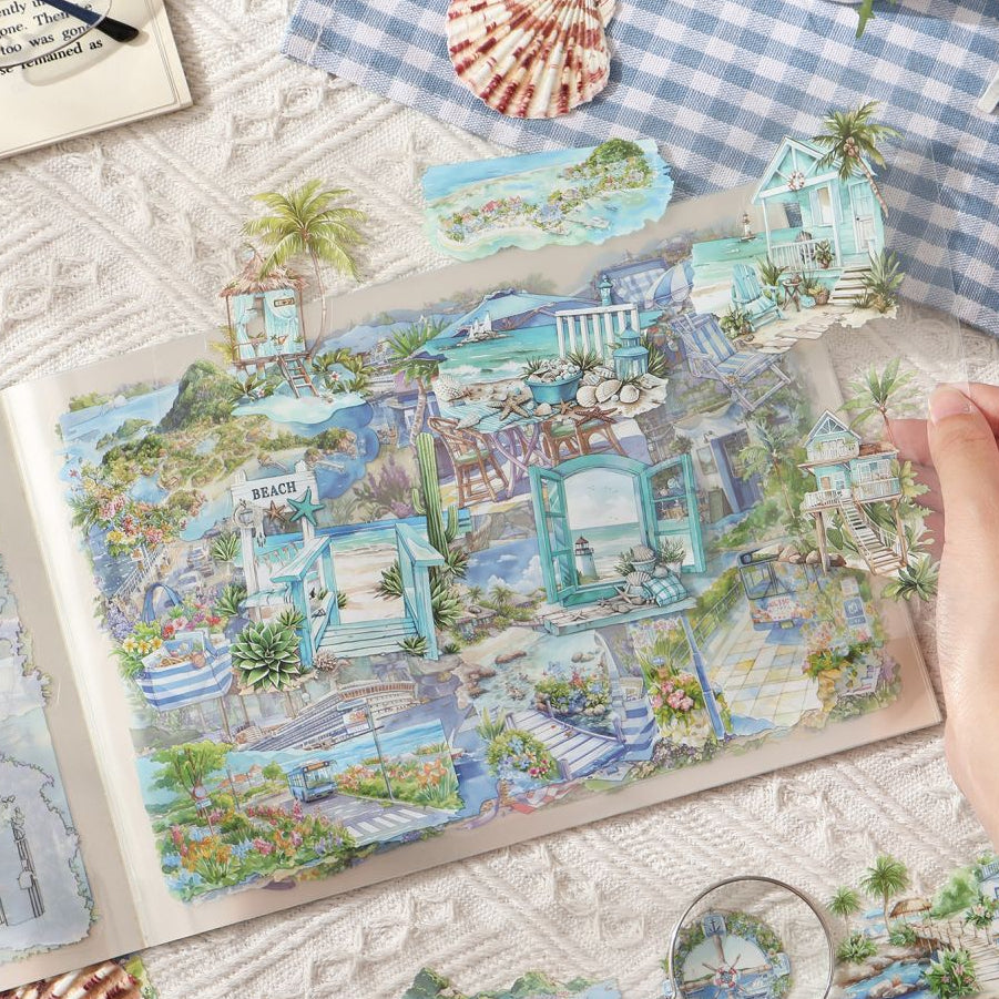 Nature Seasonal Landcapes Scenery Series Pet Stickers 20pcs 2cm x 1 6cm 4 Variants image 2