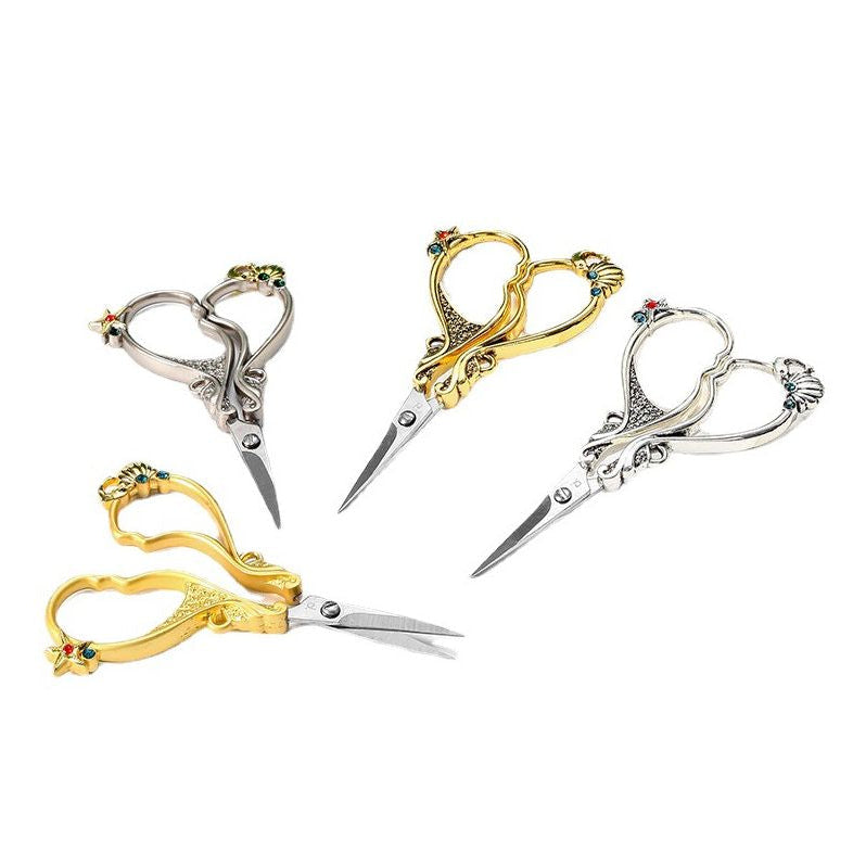 Vintage Unique Seashell Series Stainless Steel Scissors 4 Variants image 4