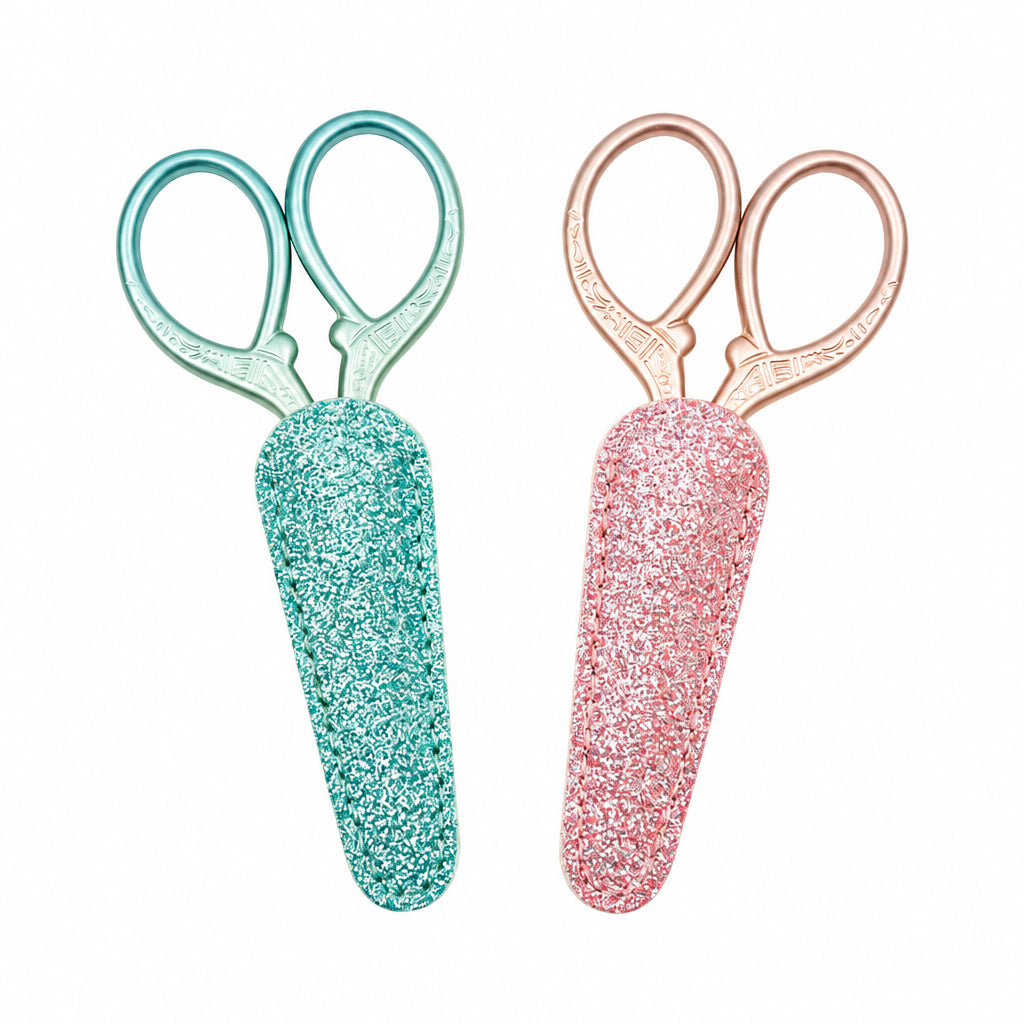 Vintage Glittered Style Series Scissors with Protective Case 12 Variants image 0