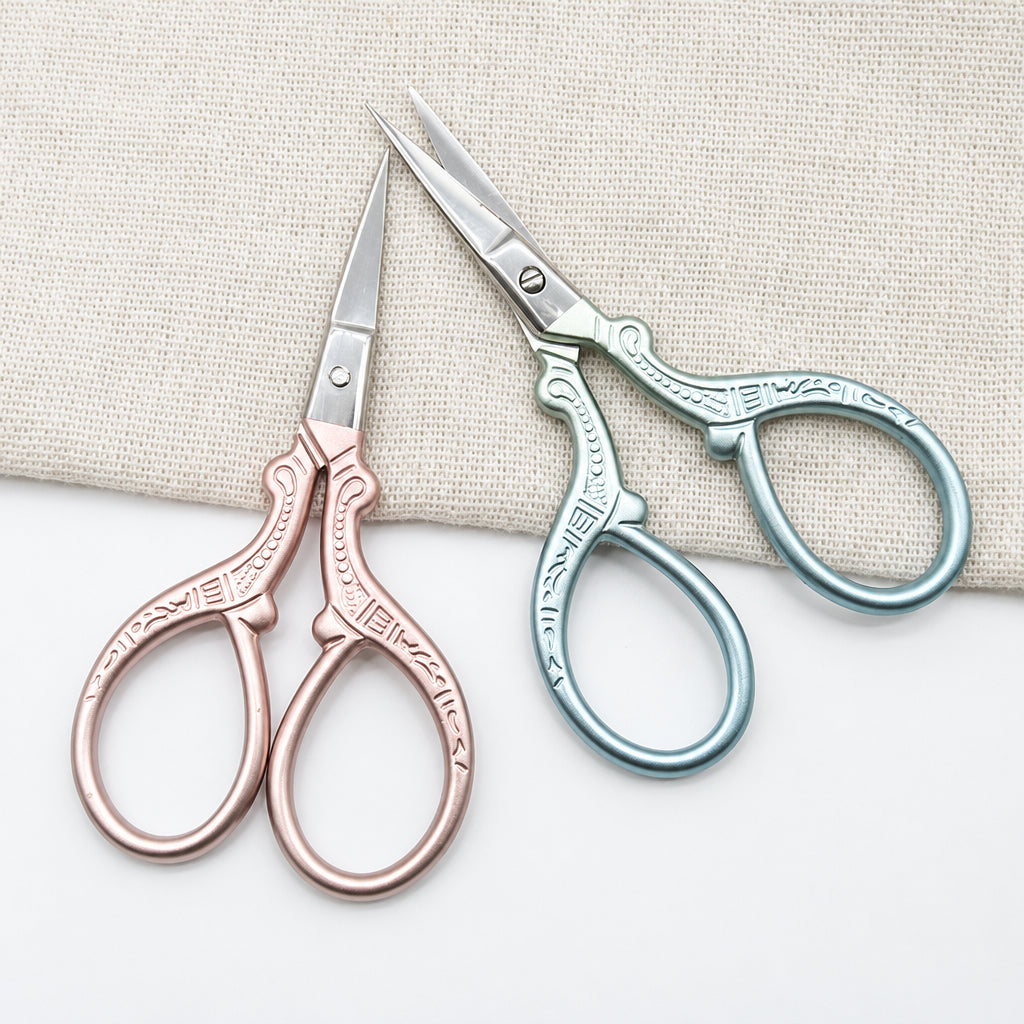 Vintage Glittered Style Series Scissors with Protective Case 12 Variants image 3