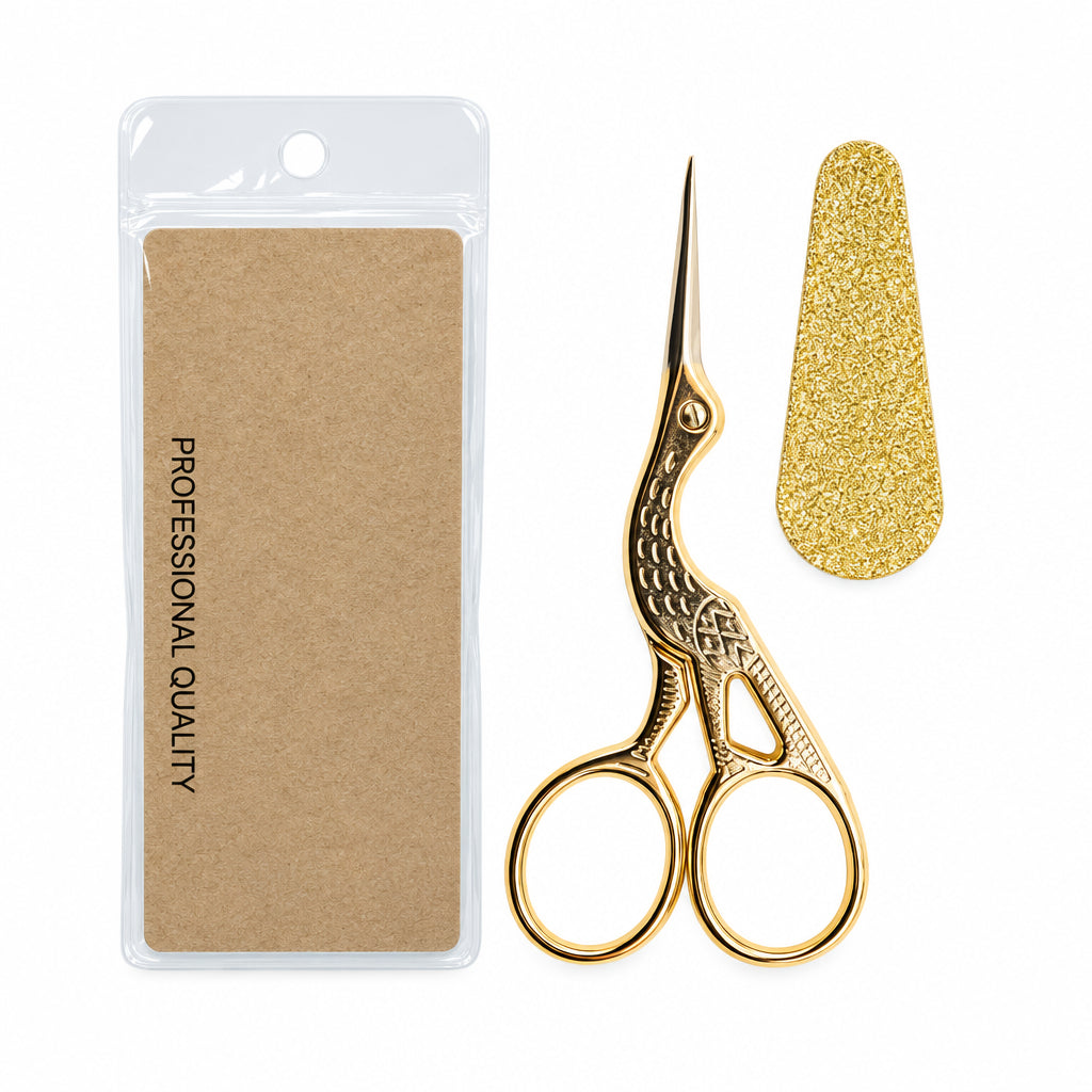 Vintage Glittered Style Series Scissors with Protective Case 12 Variants