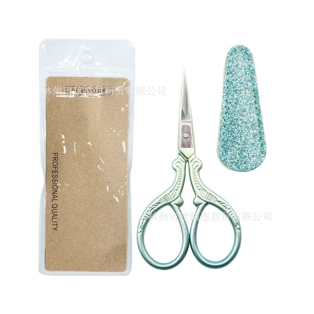 Vintage Glittered Style Series Scissors with Protective Case 12 Variants