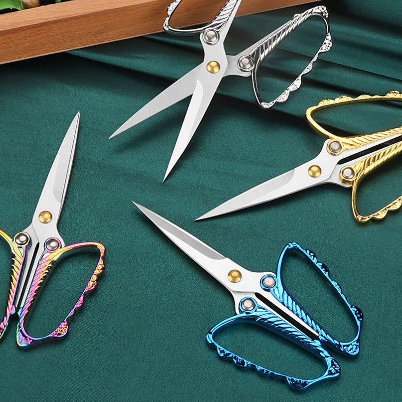 Vintage Leaf Style Series Small Scissors 8 Variants image 0