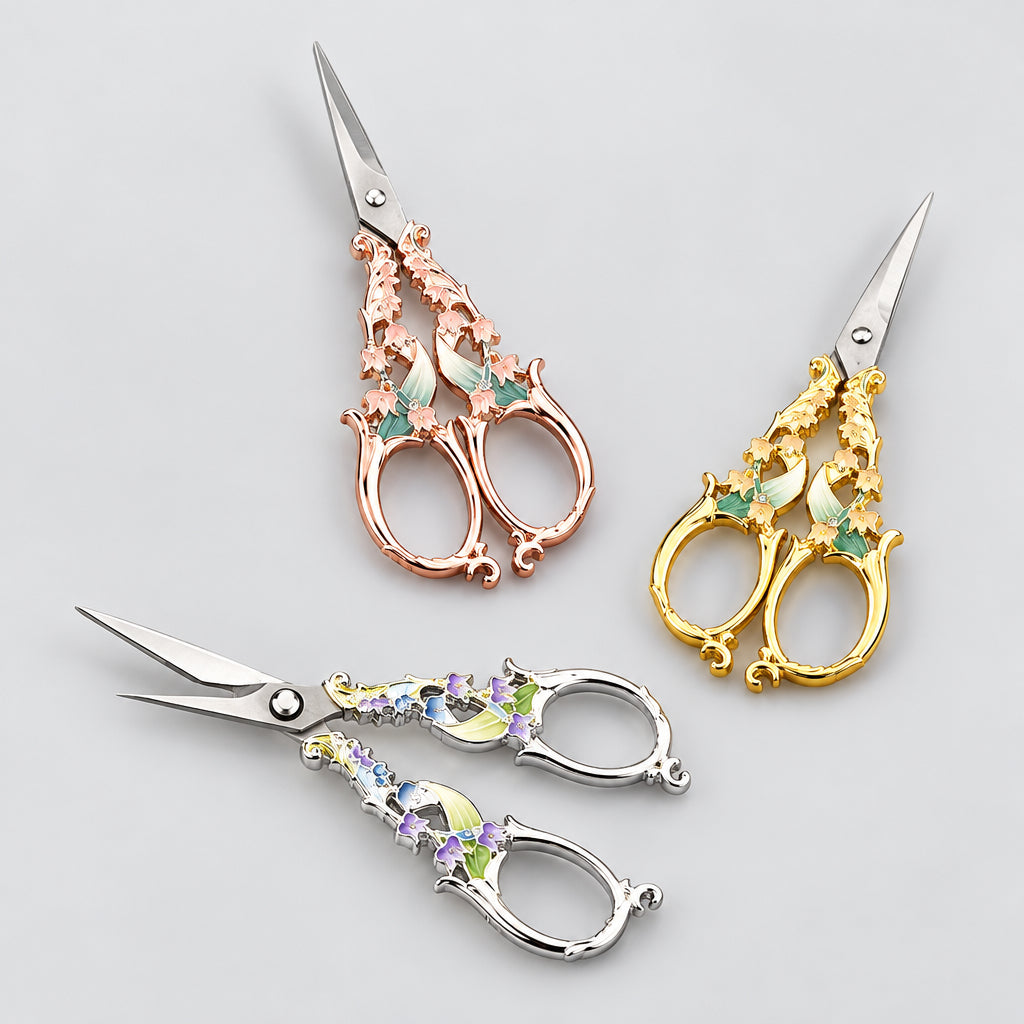 Animal Peackok Flwered Series Stainless Steel Scissors 3 Variants image 0
