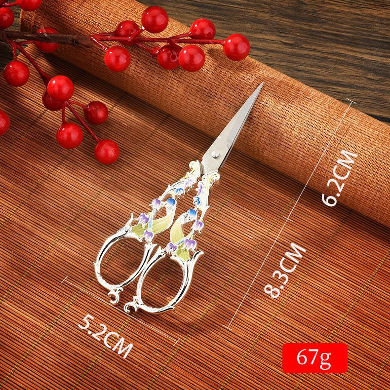 Animal Peackok Flwered Series Stainless Steel Scissors 3 Variants