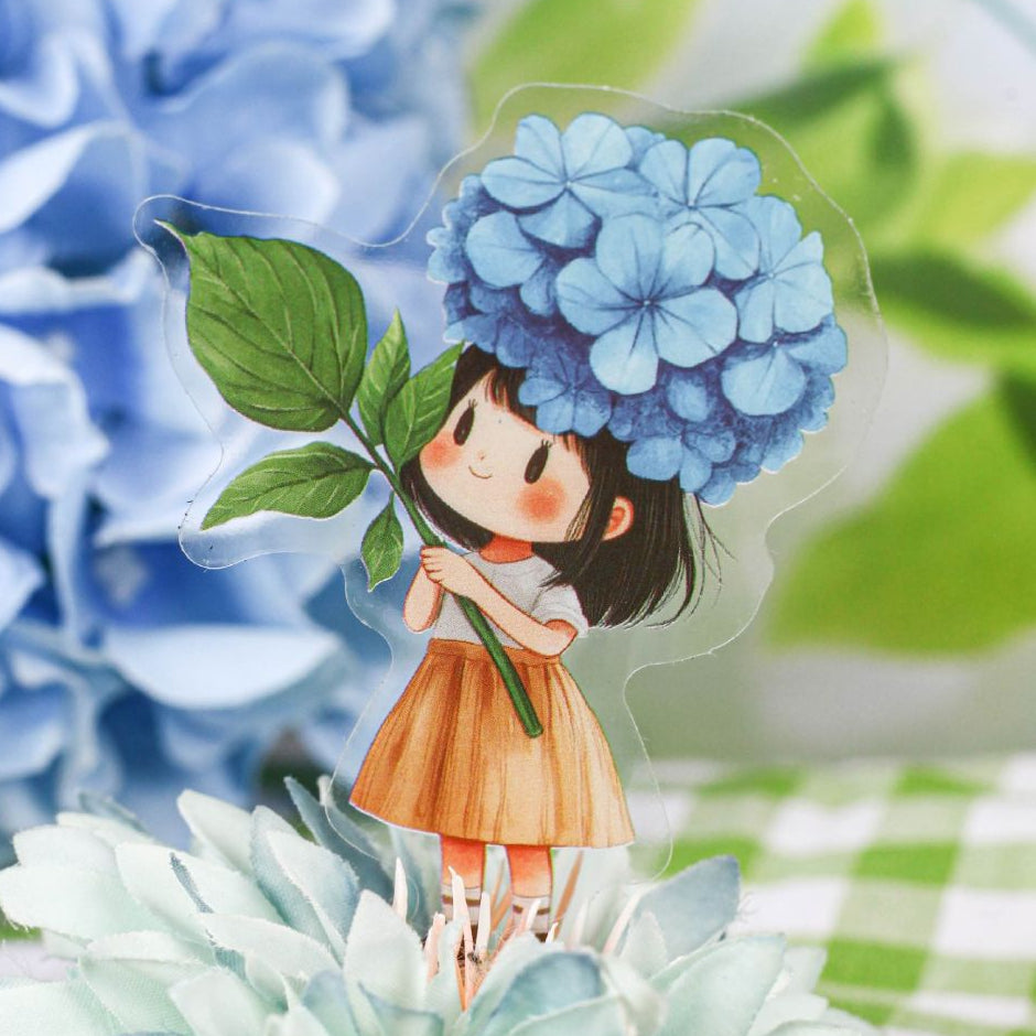 Nature Cute Girl Flowers Series Pet Sticker Pack 20pcs 6 Variants image 3