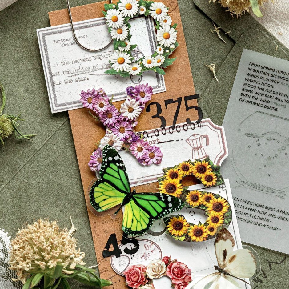 Nature English Forest Alphabet Series Paper Stickers 26pcs 6 Variants image 2