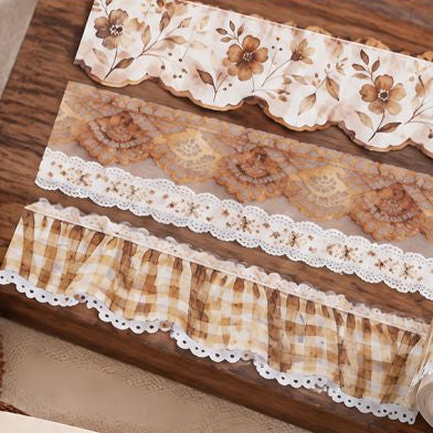 Vintage Minimalistic Courtains Series Pet Tape Set 4pcs 4 Variants image 1