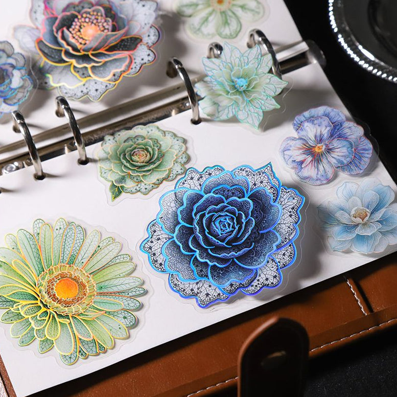 Beautiful Day Sticker Pack Floral Whispers Series DIY Floral and Lace Decoration Base Stickers 6 Designs image 1