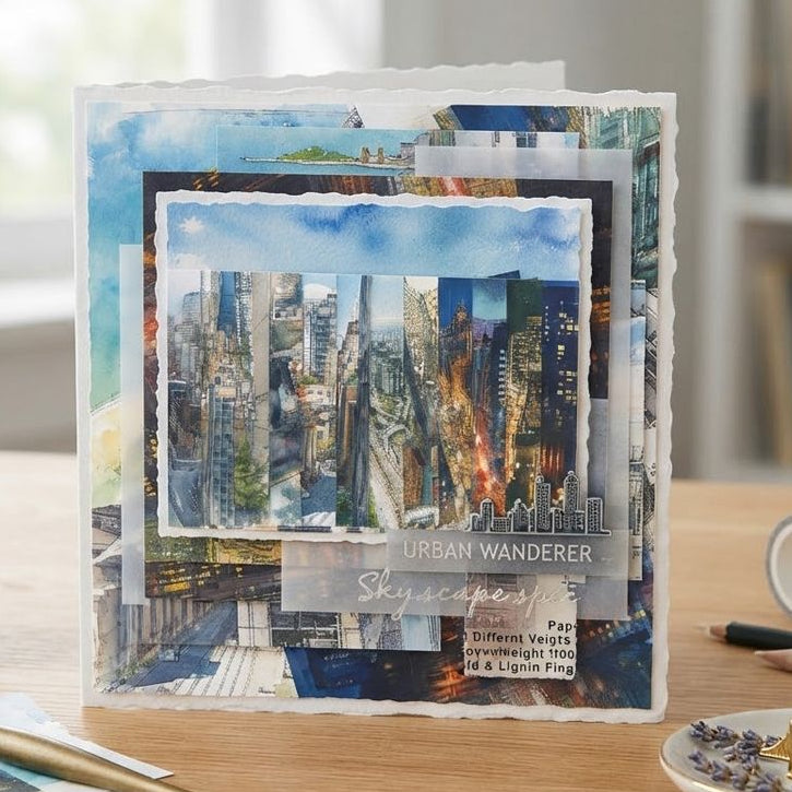 Vintage City Life Scenes Material Paper 15cm x 15cm 12 Designs 24 Sheets image 1