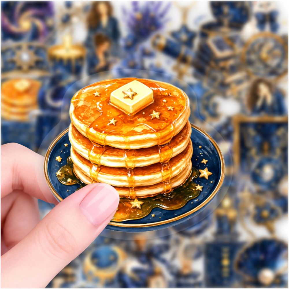 Magic Blue Mystery Pet Stickers 50pcs image 1