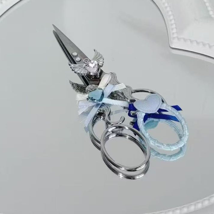 Vintage Blue Romantic Style Scissors