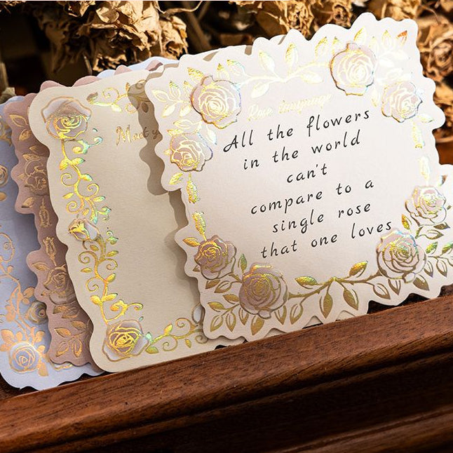 Vintage Rose Promise Series Textured Paper 45psc 3 variants image 2