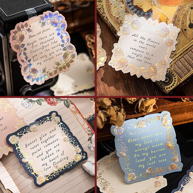 Vintage Rose Promise Series Textured Paper 45psc 3 variants image 3